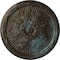 Ekena Millwork Luton Ceiling Medallion (Fits Canopies up to 3 1/2"), Hand-Painted Bronze Blue Patina, 21"OD x 2"P CM21LUBBS - alternate 1